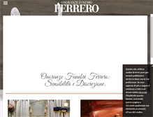 Tablet Screenshot of onoranzefunebriferrero.com